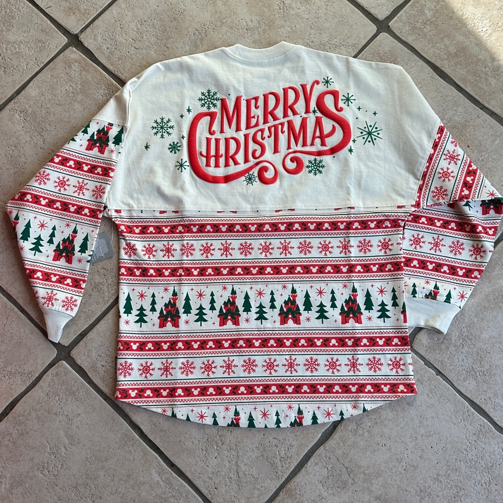 Disneyland Christmas Festive Holiday Jersey NWT size L unisex - Picture 4 of 4